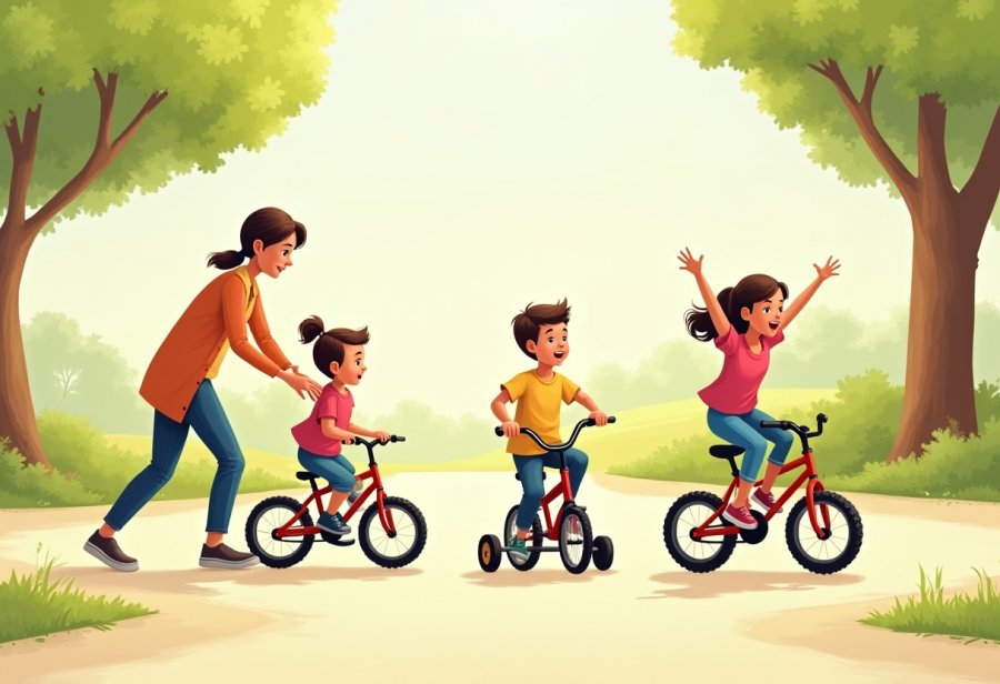 Mastering the art of riding a bike builds resilience and confidence in every child